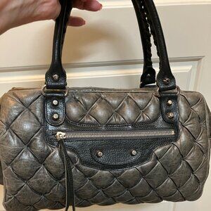 Balenciaga Quilted Leather Classic City Bag with Mirror